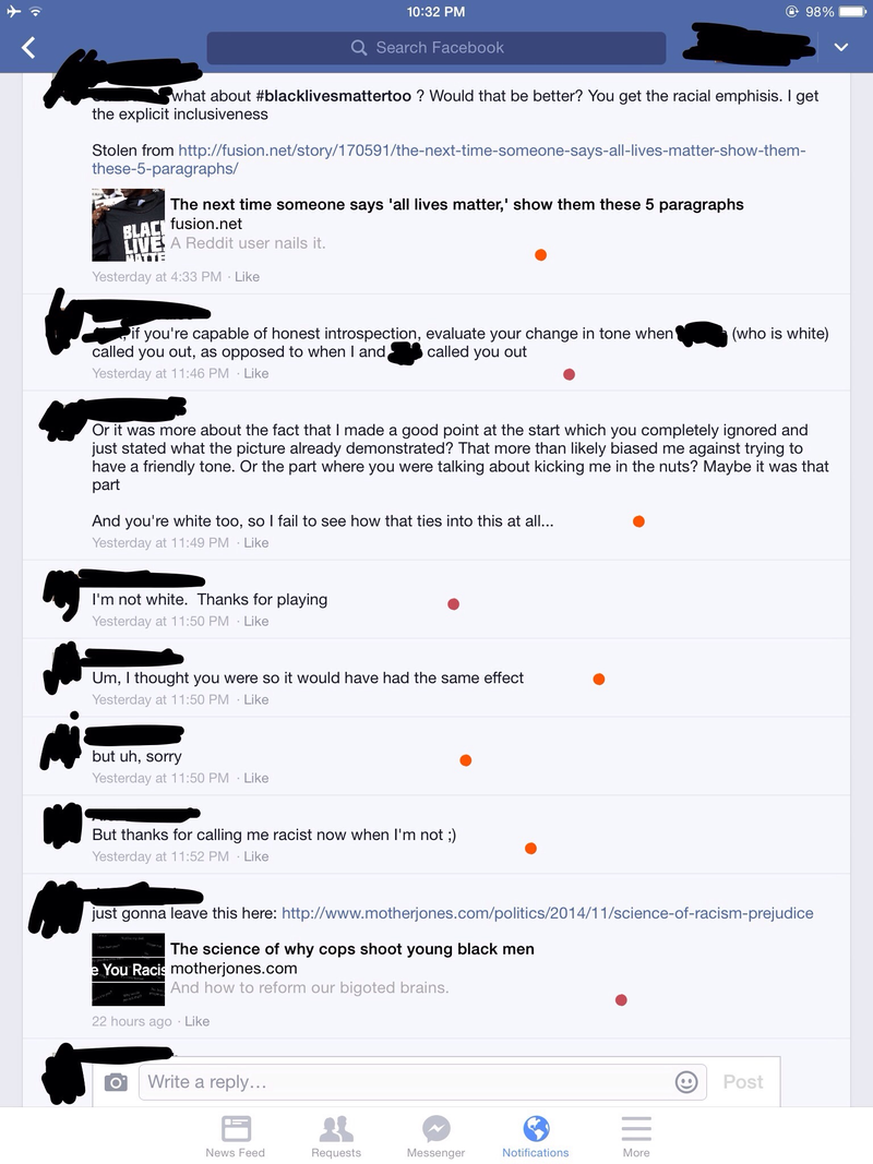 Illustration for article titled Don't Argue with Idiots on FB: A Lesson In 19 Screenshots